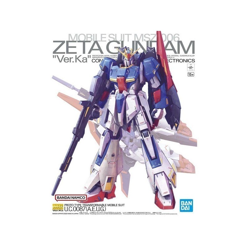 Bandai Model Kit MG Zeta Gunda Ver.Ka MSZ-006 1:100 Bandai Model Kit MG Zeta Gunda Ver.Ka MSZ-006 1:100